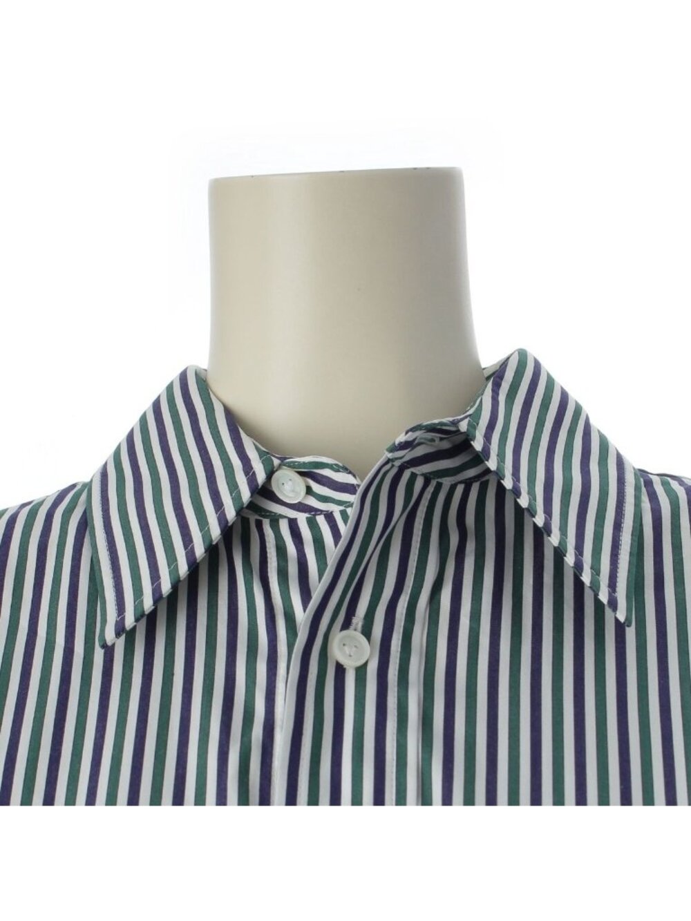 Bottega Veneta Cotton Striped Oversize Long Sleeve Shirt Top Multi Color 34 - Picture 5 of 10